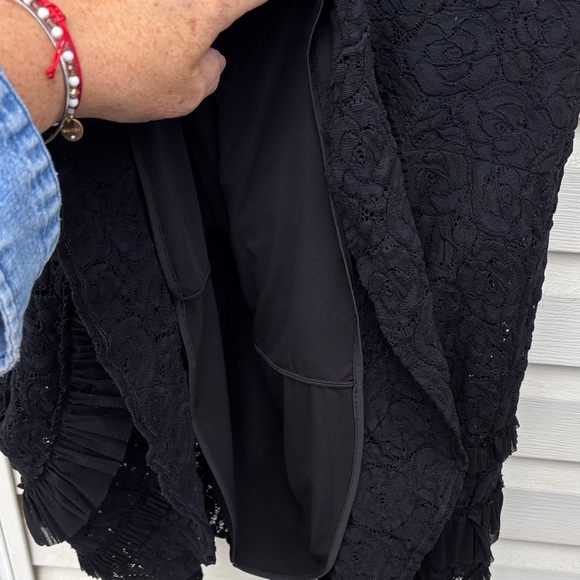 FUZZI Italy Ladies black Roses Floral Midi Dress-S-Wedding-Holidays-Gorgeous! - Picture 8 of 16